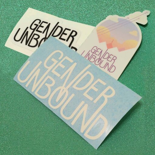 Three Gender Unbound Stickers